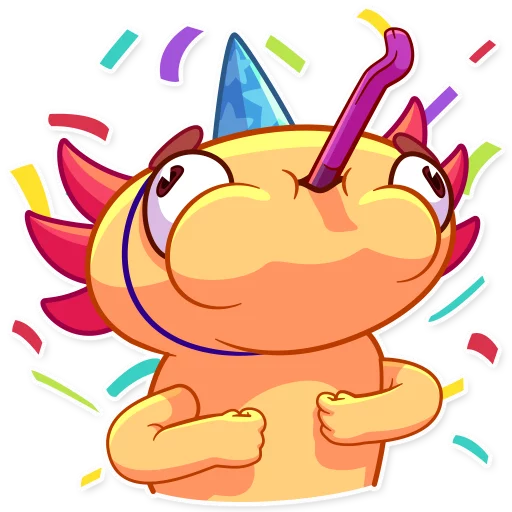 🎉 Стикер «Mexican Axolotl» для Telegram