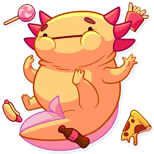 🍕 Стикер «Mexican Axolotl» для Telegram