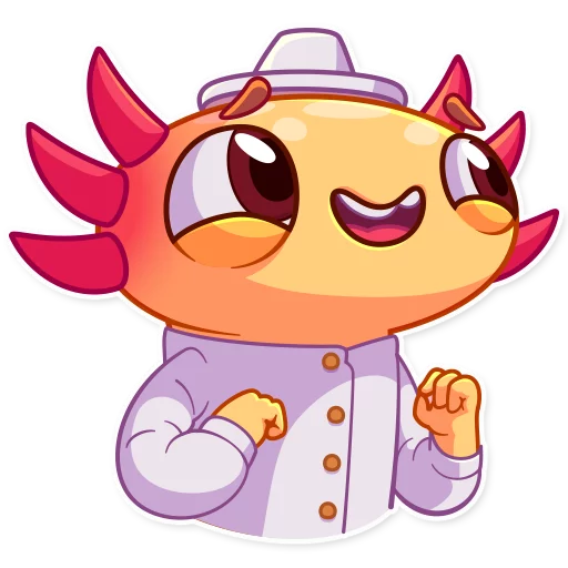 😀 Стикер «Mexican Axolotl» для Telegram