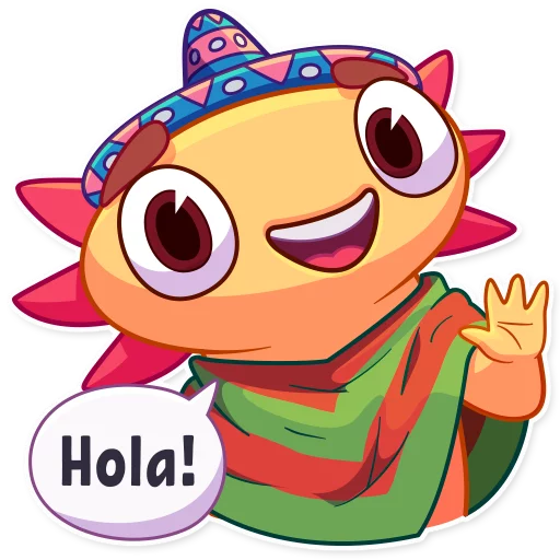👋 Стикер «Mexican Axolotl» для Telegram