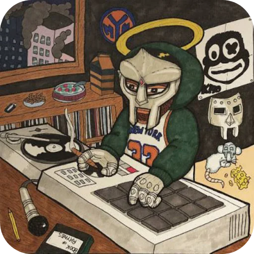 😒 Стикер «MF DOOM» для Telegram