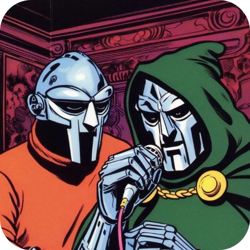👥 Стикер «MF DOOM» для Telegram