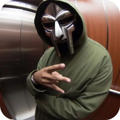 ✌ Стикер «MF DOOM» для Telegram