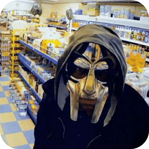 😠 Стикер «MF DOOM» для Telegram