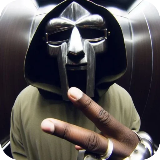 ✌ Стикер «MF DOOM» для Telegram