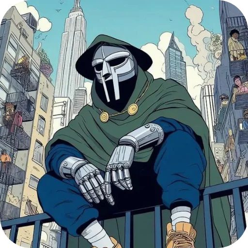 🖼 Стикер «MF DOOM» для Telegram