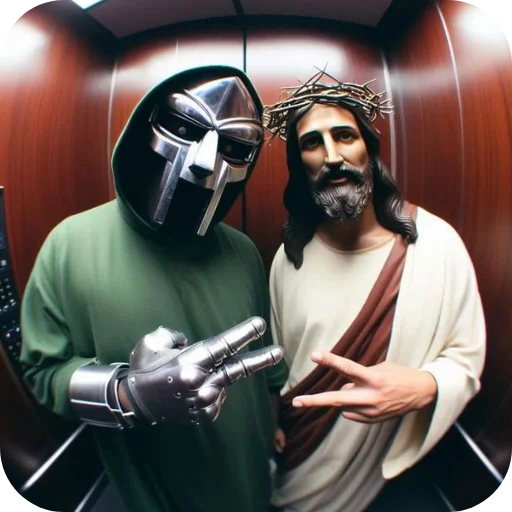 👥 Стикер «MF DOOM» для Telegram