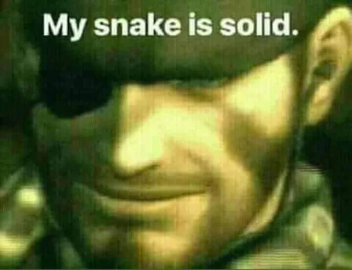 👍 Стикер «My Snake is Solid» для Telegram
