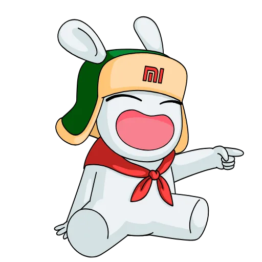 😅 Стикер «Кролик Mi Rabbit» для Telegram