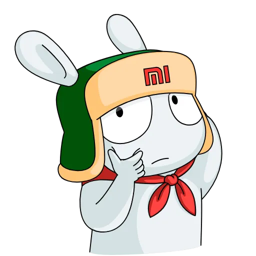 🤔 Стикер «Кролик Mi Rabbit» для Telegram
