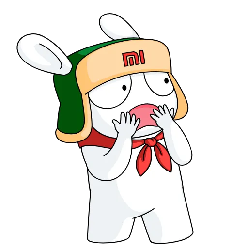 😱 Стикер «Кролик Mi Rabbit» для Telegram