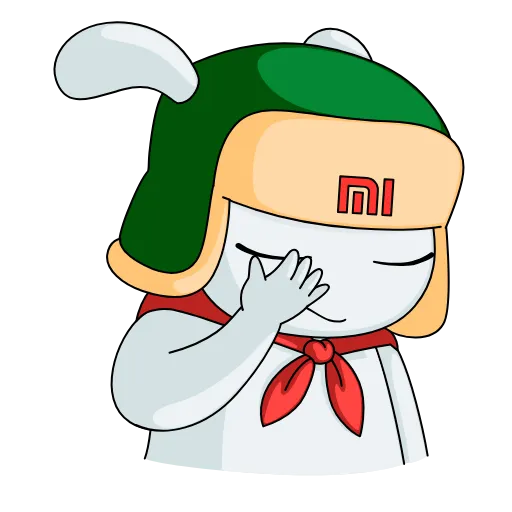 🤦‍♂️ Стикер «Кролик Mi Rabbit» для Telegram