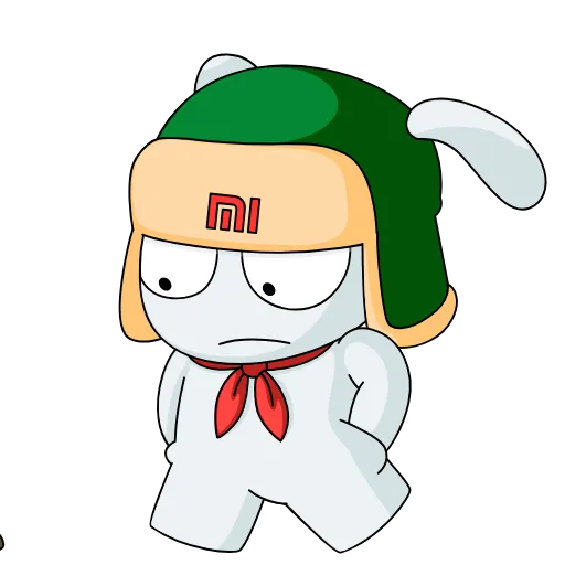 ☹️ Стикер «Кролик Mi Rabbit» для Telegram