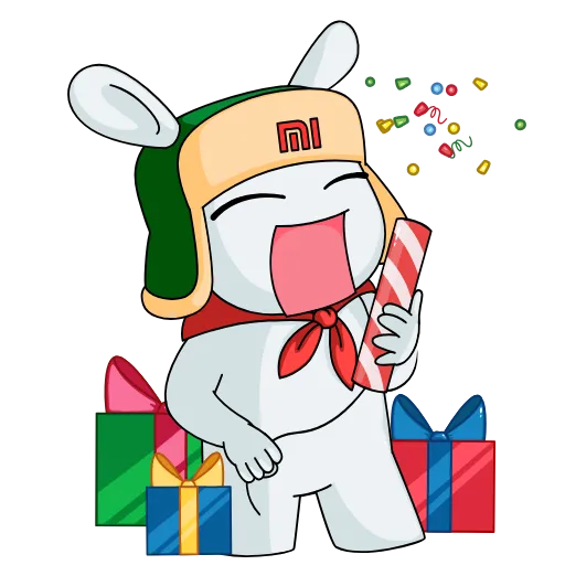 🎁 Стикер «Кролик Mi Rabbit» для Telegram