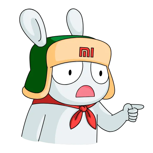 😮 Стикер «Кролик Mi Rabbit» для Telegram