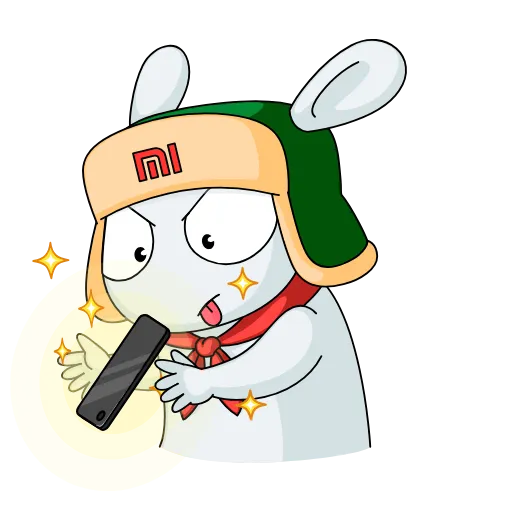 🙌 Стикер «Кролик Mi Rabbit» для Telegram