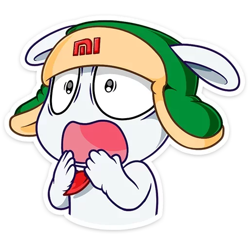 😨 Стикер «Кролик Mi Rabbit» для Telegram