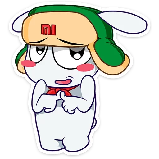 ☺️ Стикер «Кролик Mi Rabbit» для Telegram
