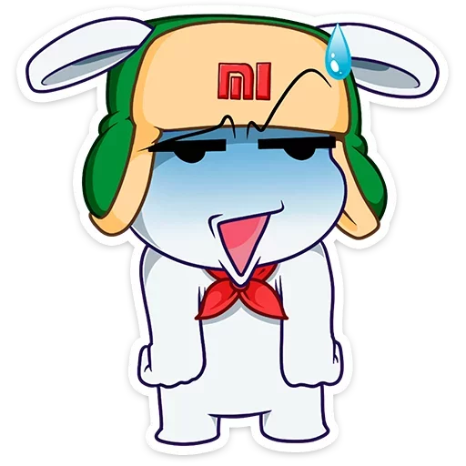 🤤 Стикер «Кролик Mi Rabbit» для Telegram