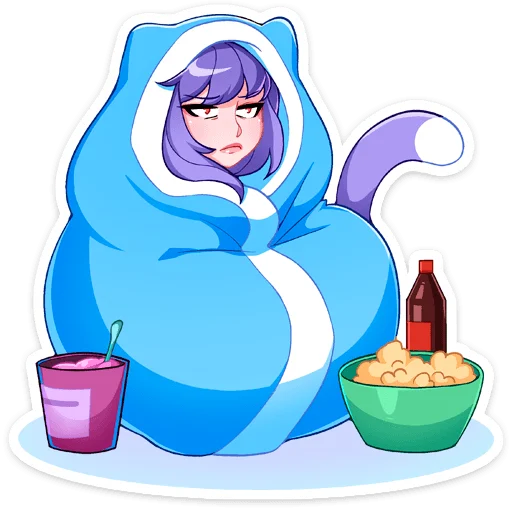 ☺️ Стикер «Мия» для Telegram