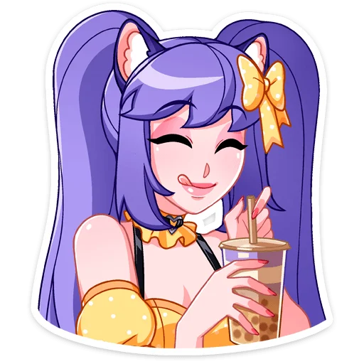 🥤 Стикер «Мия» для Telegram