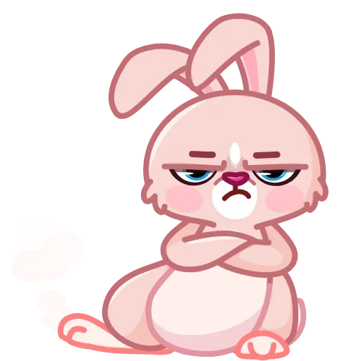 😠 Стикер «Mia Bunny» для Telegram