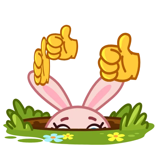 👍 Стикер «Mia Bunny» для Telegram