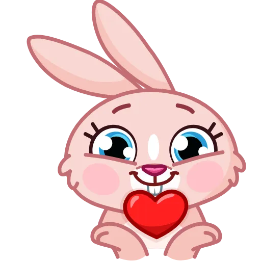 ❤️ Стикер «Mia Bunny» для Telegram