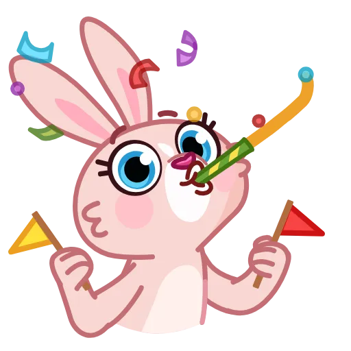 🥳 Стикер «Mia Bunny» для Telegram