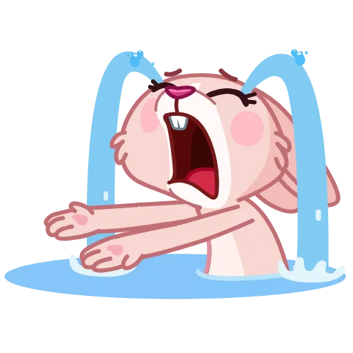 😭 Стикер «Mia Bunny» для Telegram