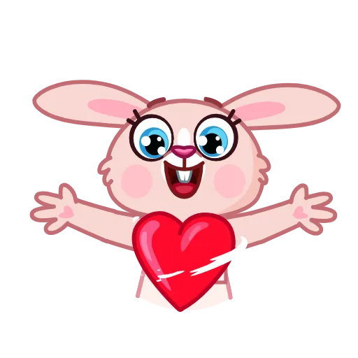 🤗 Стикер «Mia Bunny» для Telegram
