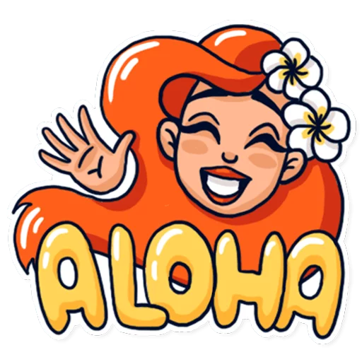 Стикерпак Mia&;s vacation для Telegram