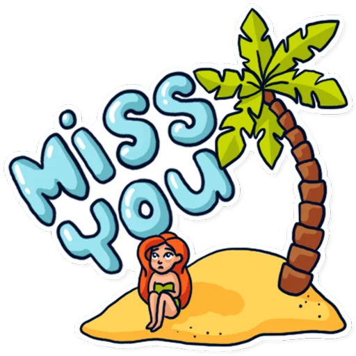 😒 Стикер «Mia&;s vacation» для Telegram