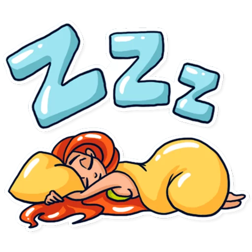 😴 Стикер «Mia&;s vacation» для Telegram