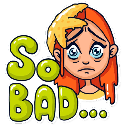 😖 Стикер «Mia&;s vacation» для Telegram