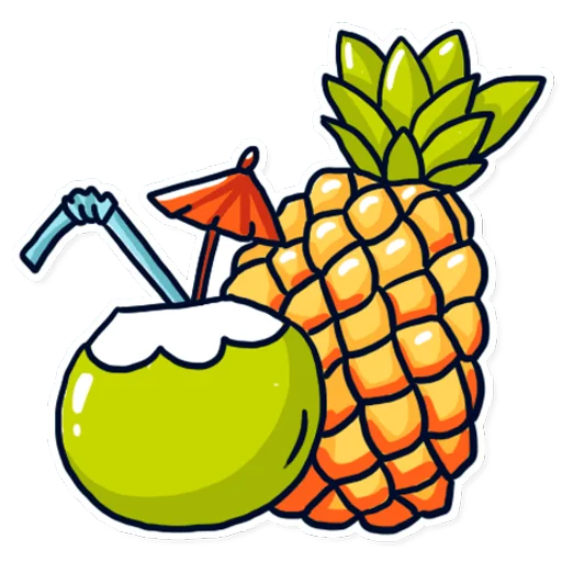 🍹 Стикер «Mia&;s vacation» для Telegram