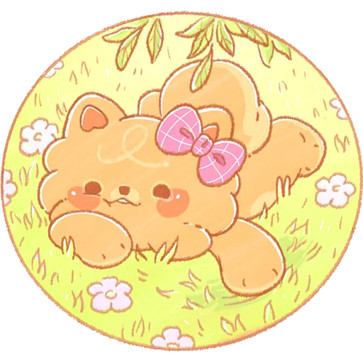 🌱 Стикер «мия и полка чудес» для Telegram