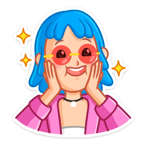 🤩 Стикер «Проделки Мии» для Telegram