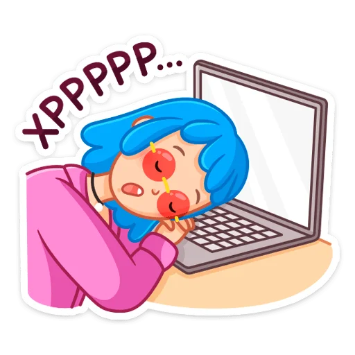 😴 Стикер «Проделки Мии» для Telegram
