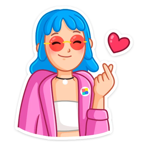 ❤️ Стикер «Проделки Мии» для Telegram