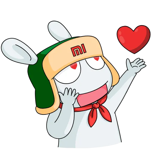 ❤️ Стикер «Mi Bunny» для Telegram
