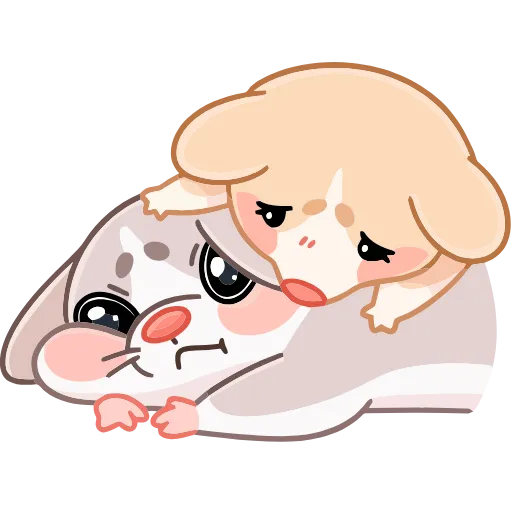 😔 Эмодзи «Обнимышки» для Telegram