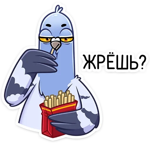 Стикер 30 Голубка Вайолет