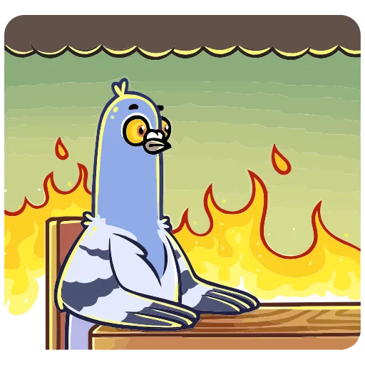 🔥 Эмодзи «Голубь Михаил» для Telegram