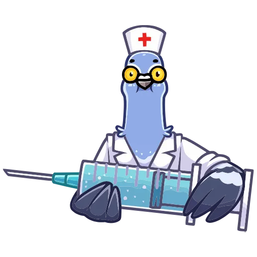 👩‍⚕ Эмодзи «Голубь Михаил» для Telegram