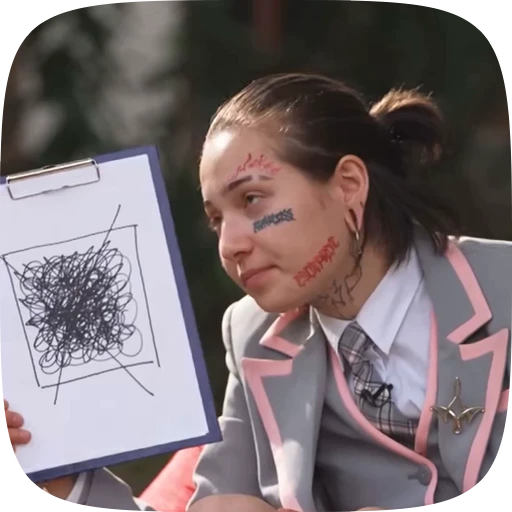 🙄 Стикер «Мишель Гаджиева» для Telegram