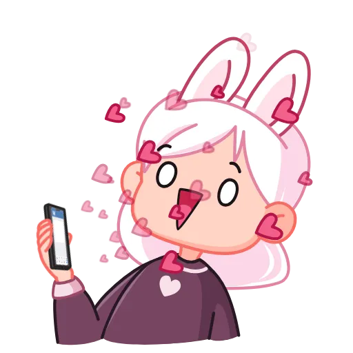 🥰 Стикер «Мичико» для Telegram