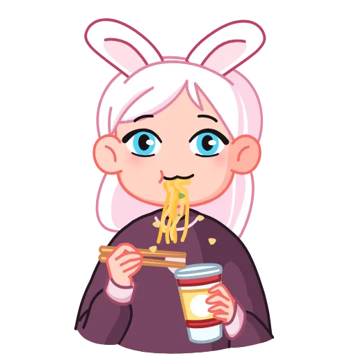 🥡 Стикер «Мичико» для Telegram