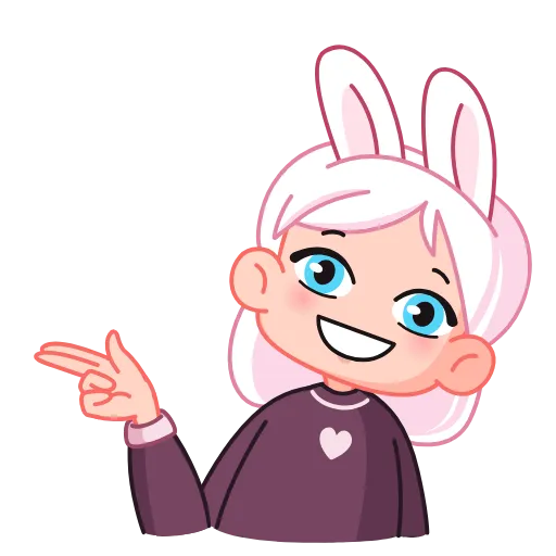 😘 Стикер «Мичико» для Telegram