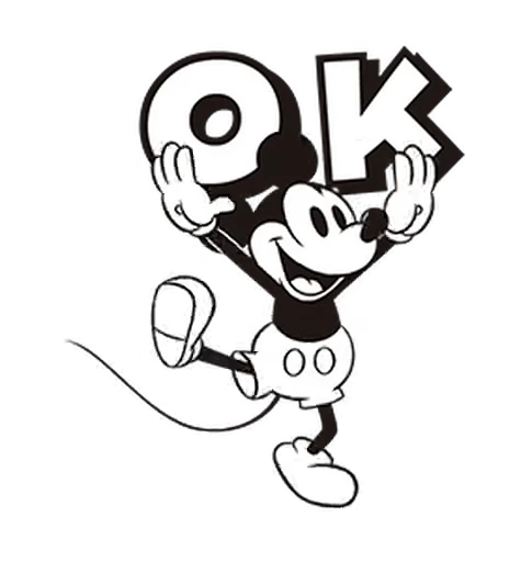 ⭐ Стикер «Mickey Mouse» для Telegram